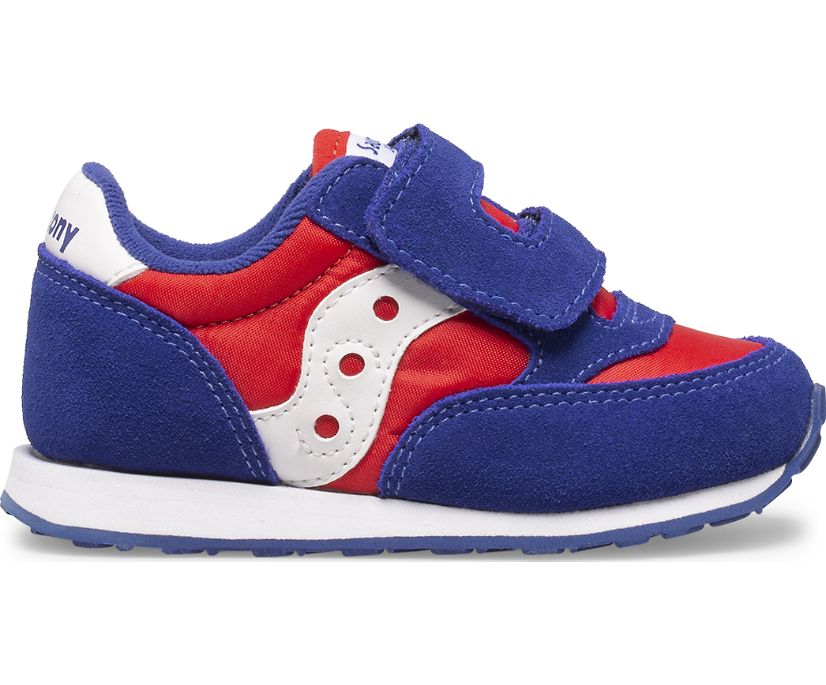 Saucony Baby Jazz Hook & Loop Kids' Sneakers Red / White / Blue | Canada 728MQZA